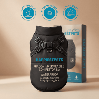 Dog Jacket™ - Giacca impermeabile per cani con pettorina integrata