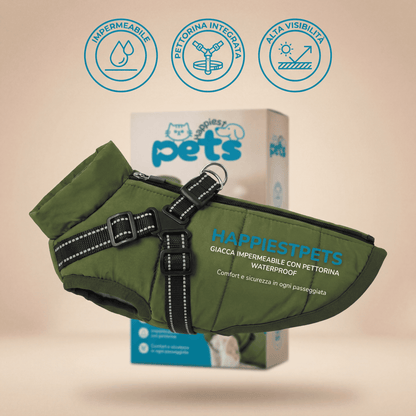 Dog Jacket™ - Giacca impermeabile per cani con pettorina integrata